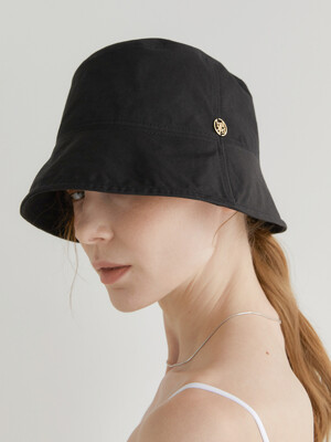 light cotton bucket hat (C005_black)