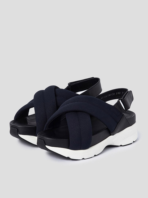 샌들 - 구호 (KUHO) - [COMFY201] Cross Sandals  Navy (KF35K2MY2R)