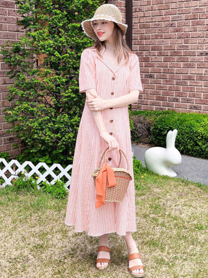 Vivian Orange Long Dress