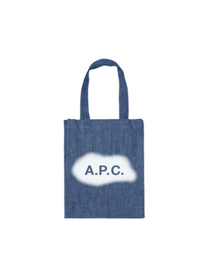 아페쎄 여성 APC 로고 토트백 블루 COGEKM61442-IAL