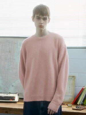 Brushed Alpaca Sweater_Powder Pink