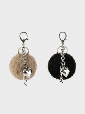 FUR KEYRING / 2 COLORS