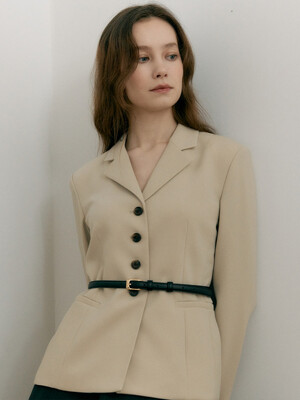 [Drama Signature] Slim Button Blazer