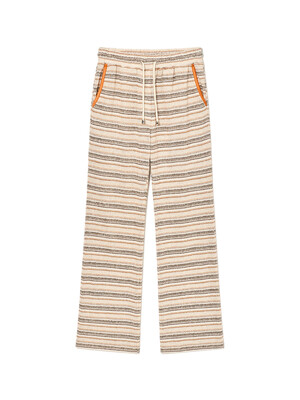 Stripe Knit Pants Orange Stripe