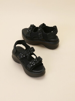 Fleur24 platform sandal(black)_DG2AM24029BLK