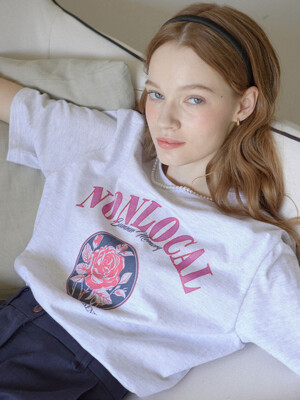 [1+1] Vintage Rose T-shirt - 3Color