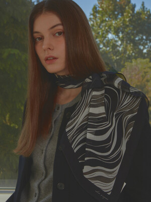 CRESELLE CHIFFON SILK SCARF_3COLOR