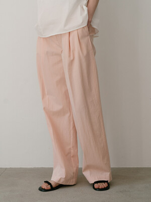 two tuck cotton pants_pink