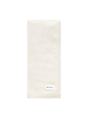 Solid Wool 100% Muffler (Ivory)