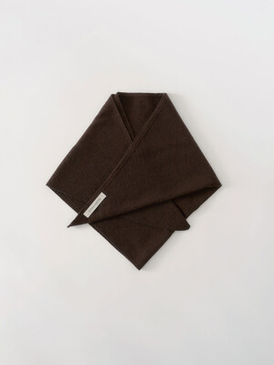 Triangle cashmere muffler (Brown)