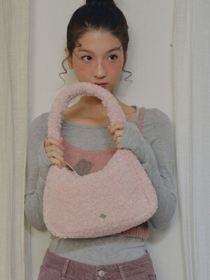 Ange Fur Tote Bag_Pink