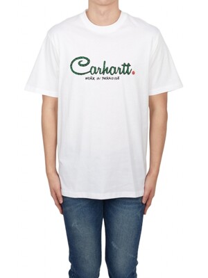 CARHARTT WIP 칼하트윕 파라다이스 스크립트 남성 반팔티셔츠 I033948 02XX