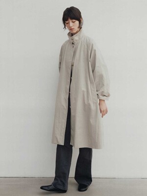 Classic oversized balmacaan (Beige)