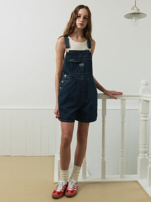 Denim Overall Shorts (Blue)