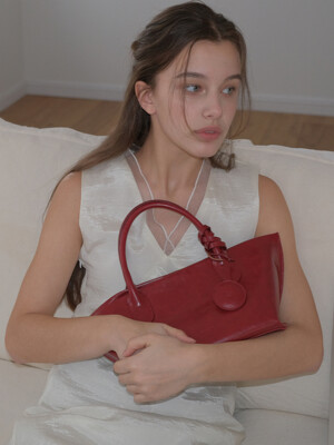 Roe mini tote bag - Vernis Red