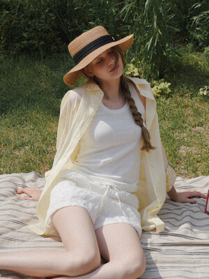 Over Size Basic Shirt - Butter yellow