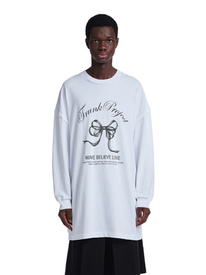 [리퍼브] Printed Long Sleeve T-Shirt_White