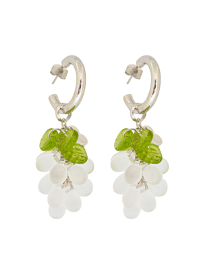 Grape Earrings (White)