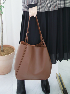 Rond Large Shopper Bag + Mini Pouch(3color)