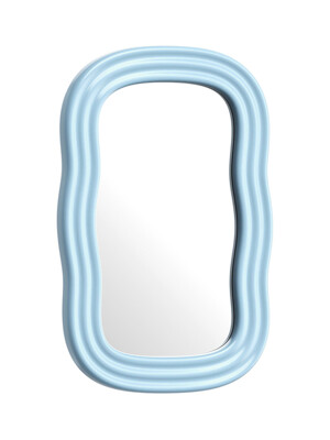 [배송 4-6주 소요] Wave Mirror (Sky Blue / Small)
