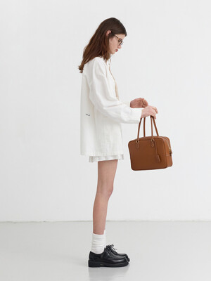 CLASSIC 28 LEATHER BAG TAN_UDBA4F201CM