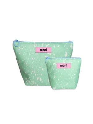 Marble zipper pouch (Mint)