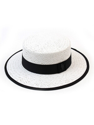 Taping White Long Panama Hat 파나마햇