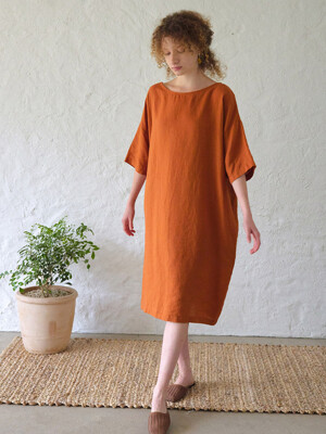 Linen Luminic Overfit Long Dress