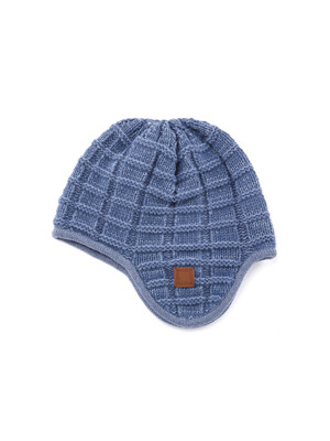 Knit Trapper Hat, Blue