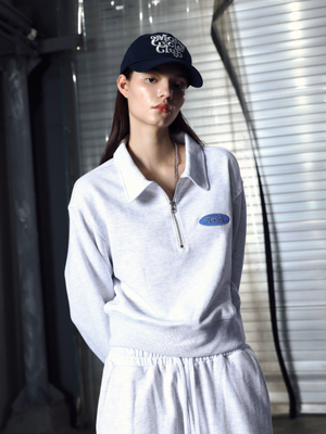 MOTORCYCLE SWEATSHIRTS (WHITE MELANGE)