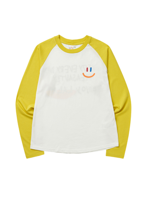 LaLa Kids Raglan T-Shirt(라라 키즈 래글런 티)[Yellow]