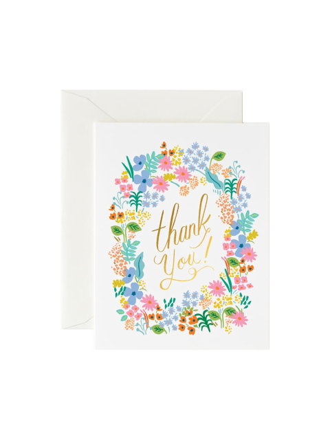 문구 - 라이플페이퍼 (RIFLE PAPER) - 라이플페이퍼 Prairie Thank You Card 감사 카드