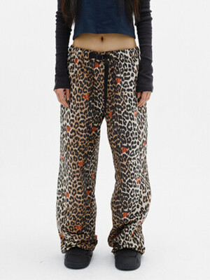 LEOPARD QUILTING PANTS