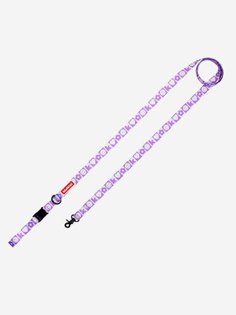 반려동물 - 키니키니 (KINIKINI) - KINI SMILE CHECK LEASH_PURPLE(리드줄)