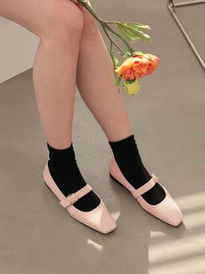 MD1092f Mary Jane Flat-Pink