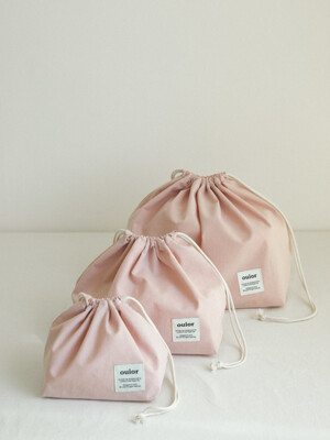 ouior chubby string pouch_pink salt