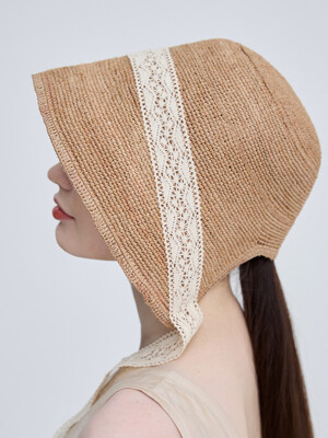 VINTAGE RAFFIA BONNET 빈티지 라피아 보닛