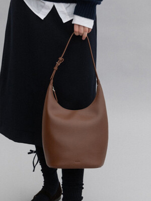 Around hobo bag Cinnamon brown