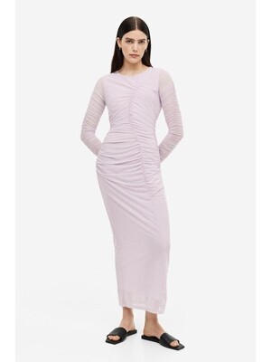 드레이프 바디콘 드레스 라이트 핑크 1195080001