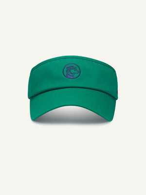 GREEN MICCA RIBBON SUNVISOR