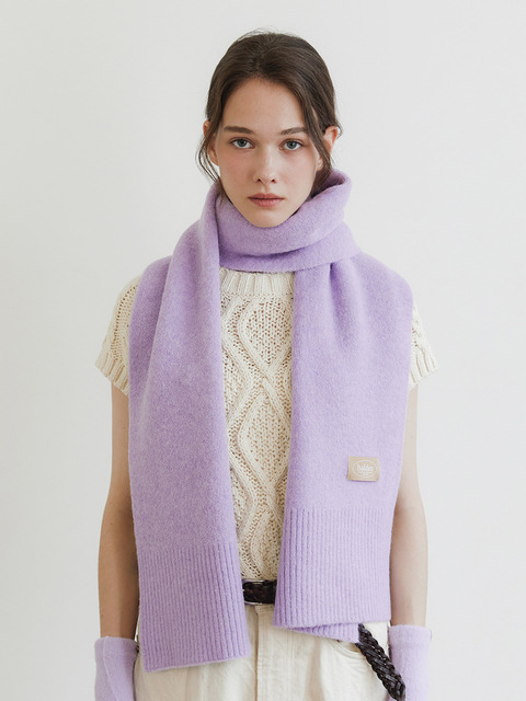 스카프/머플러,스카프/머플러 - 할렌 (halden) - heavy wool knit muffler (M017_light purple)