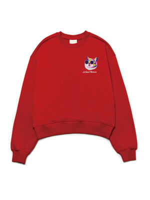[기모 옵션] Mini Fancy Kitty Sweat Shirts [RED]