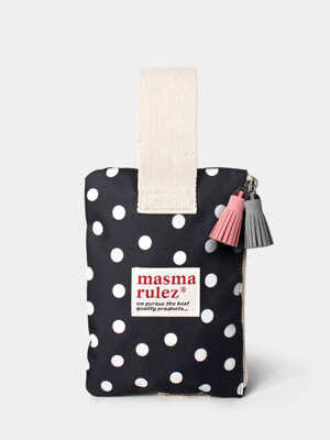 Strap pouch _ 화이트 도트