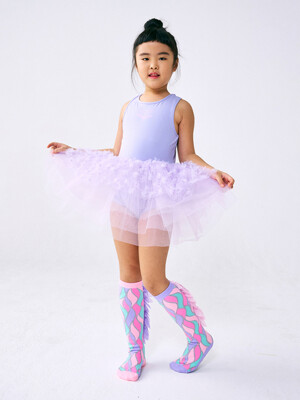 KIDS TUTU DRESS RIBBON_LAVENDER