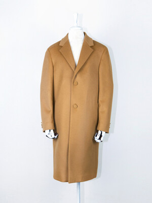CASHMERE-WOOL TWO BUTTON SINGLE COAT