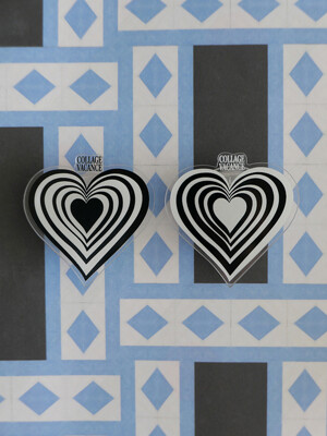 Stripe Heart Big Griptok (2type, 2color)