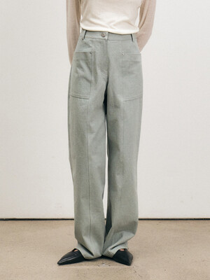 TFS RIVET WASHED TROUSERS_2COLORS