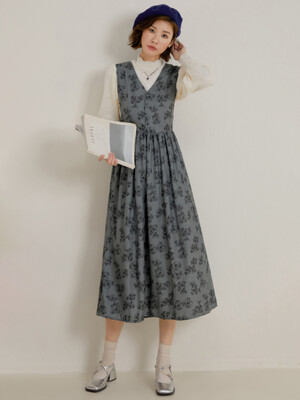 LS_Paris film corduroy vest dress