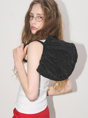 Jaunt shoulder bag [Flower jacquard black]