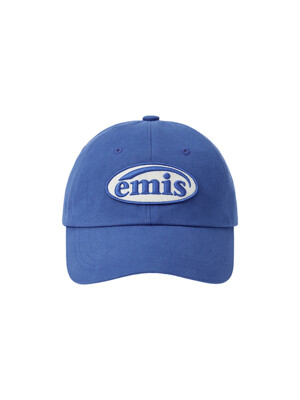 TONE ON TONE WAPPEN BALL CAP-BLUE